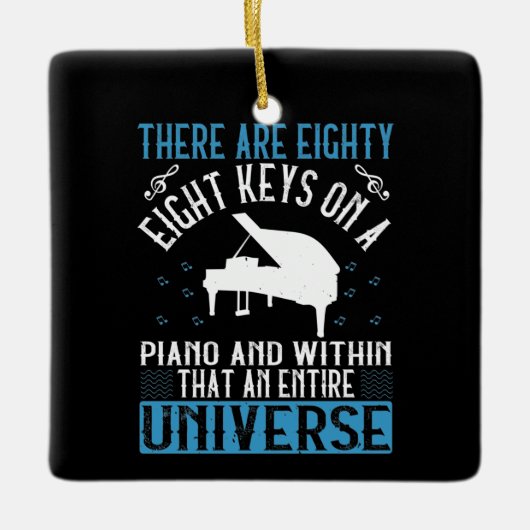 Piano - keramisch ornament (Voorkant)