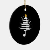 Piano Kerstboom Pianist Muziek Muzikant Gift Keramisch Ornament (Rechts)