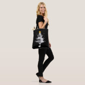 Piano Kerstboom Pianist Muziek Muzikant Gift Tote Bag (Op model)