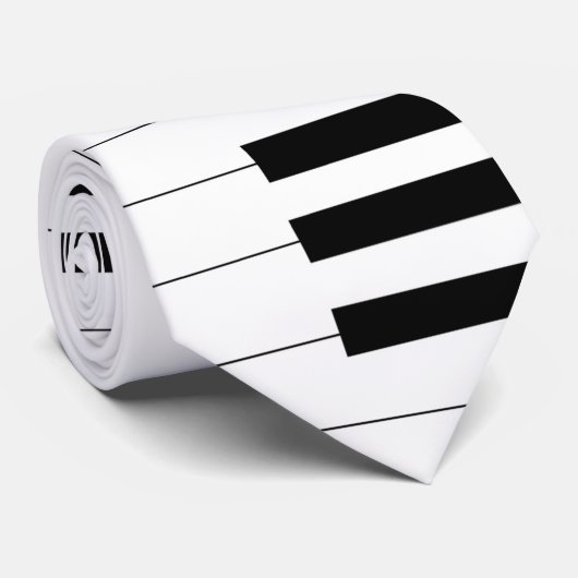 Piano Key Board Pattern-Stropdas Stropdas (Opgerold)