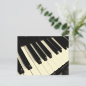Piano Key Briefkaart (Staand voorkant)