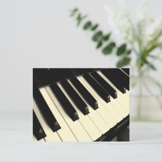 Piano Key Briefkaart (Staand voorkant)