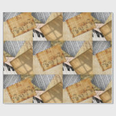 Piano Key en Datablad Music Cadeaupapier (Vlak)