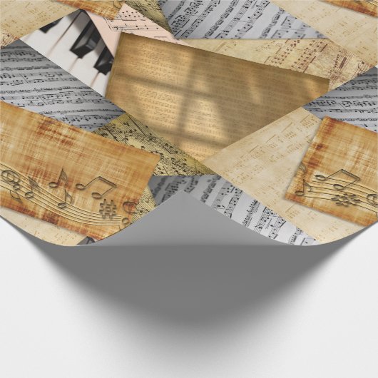 Piano Key en Datablad Music Cadeaupapier (Hoek)