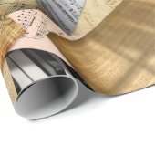 Piano Key en Datablad Music Cadeaupapier (Rol Hoek)