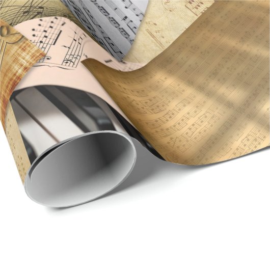 Piano Key en Datablad Music Cadeaupapier (Rol Hoek)