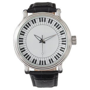 Piano Key Gezichtshorloge Horloge