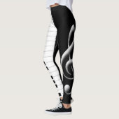 Piano Key Treble Clef-Leggings Leggings (Links)