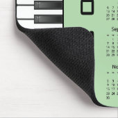 Piano Keyboard 2025 Kalender Mousepad Muismat (Hoek)