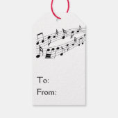 Piano Keyboard  Cadeaulabel (Achterkant)