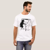 PIANO KEYBOARD CAT T-shirts (Voorkant volledig)