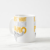 Piano Keyboard Classical Music Pianist Musician Fu Koffiemok (Voorkant links)