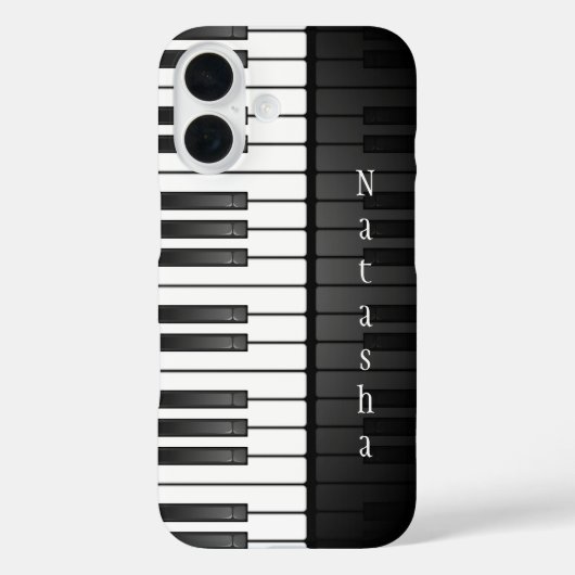 Piano Keyboard Design Smartphone Case (Achterkant)