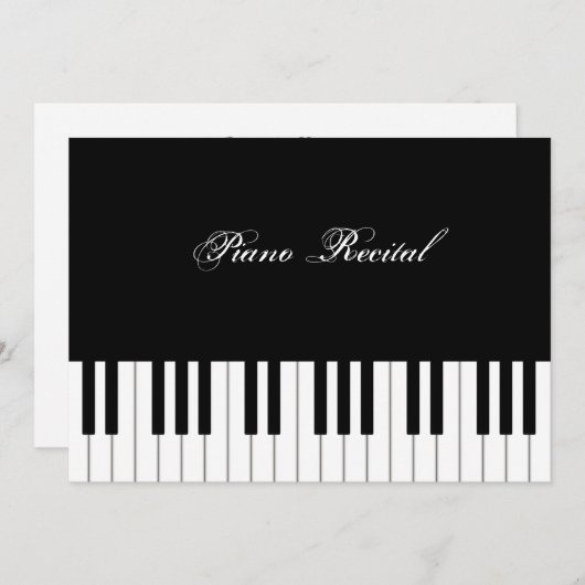 Piano Keyboard Elegant Persoonlijk Musician's (Voorkant / Achterkant)