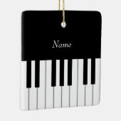 Piano Keyboard Elegant Persoonlijk Musician's Keramisch Ornament (Rechts)