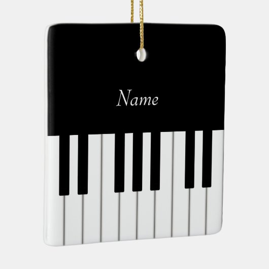 Piano Keyboard Elegant Persoonlijk Musician's Keramisch Ornament (Rechts)