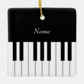 Piano Keyboard Elegant Persoonlijk Musician's Keramisch Ornament (Voorkant)