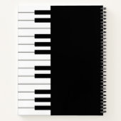 Piano Keyboard Elegant Persoonlijk Musician's Notitieboek (Achterkant)