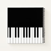 Piano Keyboard Elegant Persoonlijk Musician's Notitieboek (Achterkant)