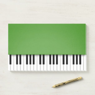 Piano Keyboard Fun Green Music Post-it® Notes