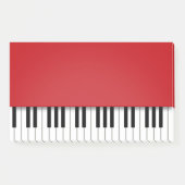 Piano Keyboard Fun Red Music Post-it® Notes (Voorkant)