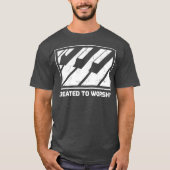 Piano Keyboard Gift Created to Worship T-shirt (Voorkant)