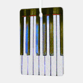 Piano Keyboard Metal Ornament (Voorkant links)
