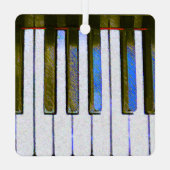 Piano Keyboard Metal Ornament (Achterkant)