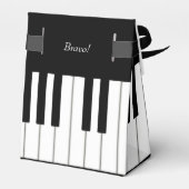 Piano Keyboard Music Event Overweging op maat Bedankdoosjes (Achterkant)