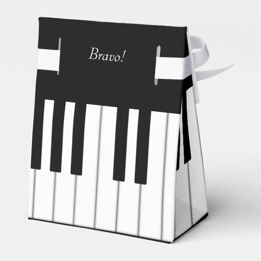 Piano Keyboard Music Event Overweging op maat Bedankdoosjes (Achterkant)