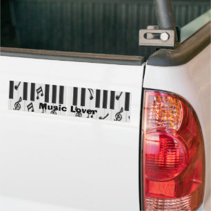 Piano Keyboard Music Lover Bumpersticker