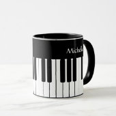 Piano Keyboard Music Personalized Mug Mok (Voorkant rechts)