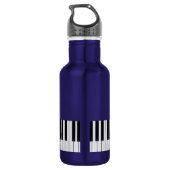 Piano Keyboard Music Teacher Name in Script Waterfles (Achterkant)