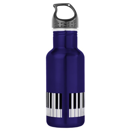 Piano Keyboard Music Teacher Name in Script Waterfles (Achterkant)