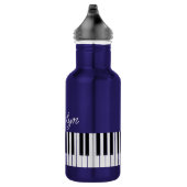 Piano Keyboard Music Teacher Name in Script Waterfles (Rechts)