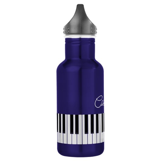 Piano Keyboard Music Teacher Name in Script Waterfles (Links)