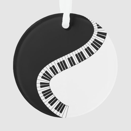 Piano Keyboard Musical Ornament (achterkant)