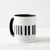 Piano Keyboard-muziek, Mok met twee zonder tangen (Voorkant links)