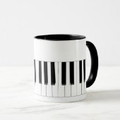 Piano Keyboard-muziek, Mok met twee zonder tangen (Voorkant rechts)