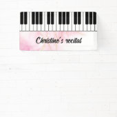 Piano keyboard muziek recital sign performance spandoek (Insitu)