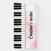 Piano keyboard muziek recital sign performance spandoek (Verticaal)