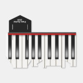 Piano keyboard muziek voor piano recital bedankdoosjes (Uitgevouwen)