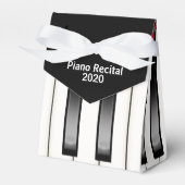 Piano keyboard muziek voor piano recital bedankdoosjes (Voorkant Zijde)