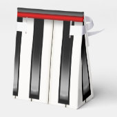 Piano keyboard muziek voor piano recital bedankdoosjes (Achterkant)