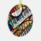 Piano Keyboard Muziekinstrument Keramisch Ornament (Rechts)
