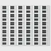 Piano keyboard muzikant geschenk jumbo nieuwigheid cadeaupapier (Vlak)