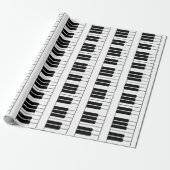 Piano keyboard muzikant geschenk jumbo nieuwigheid cadeaupapier (Uitgerold)