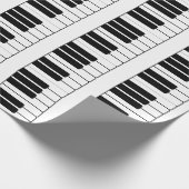 Piano keyboard muzikant geschenk jumbo nieuwigheid cadeaupapier (Hoek)