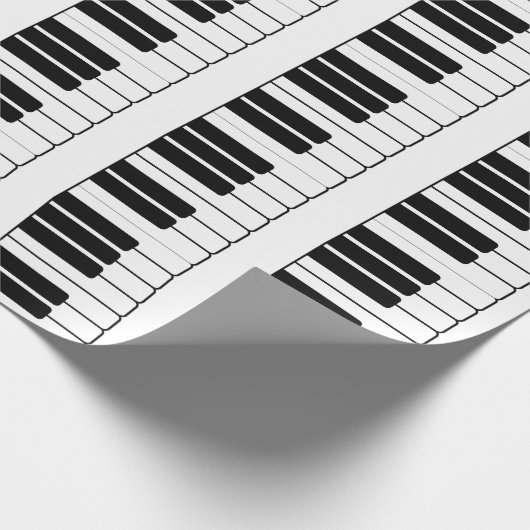 Piano keyboard muzikant geschenk jumbo nieuwigheid cadeaupapier (Hoek)