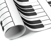 Piano keyboard muzikant geschenk jumbo nieuwigheid cadeaupapier (Rol Hoek)